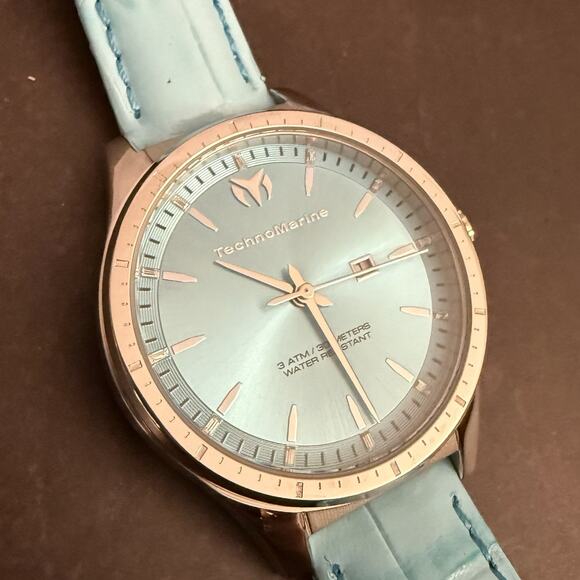 TechnoMarine MoonSun Women\'s Watch - 36mm, Light Blue (TM-822042)-NEW IN BOX main image 5